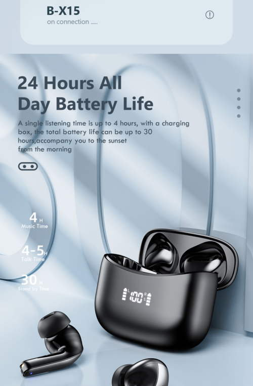 Waterproof Bluetooth Earbuds with Charging Case