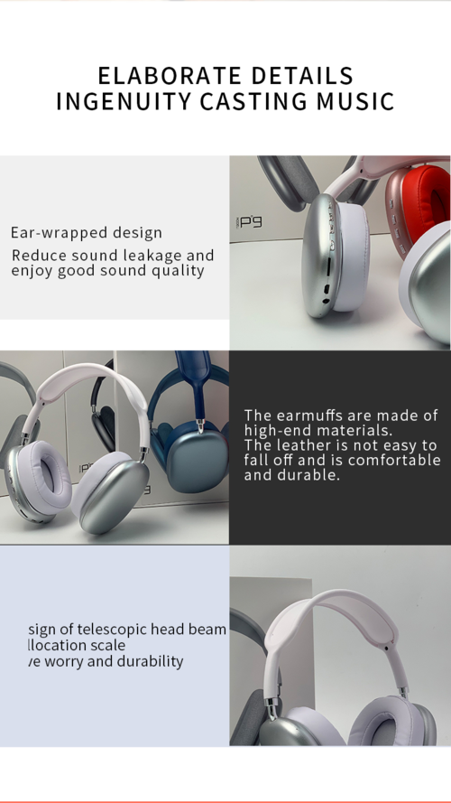 Wireless Bluetooth Headphones with HiFi Stereo Sound