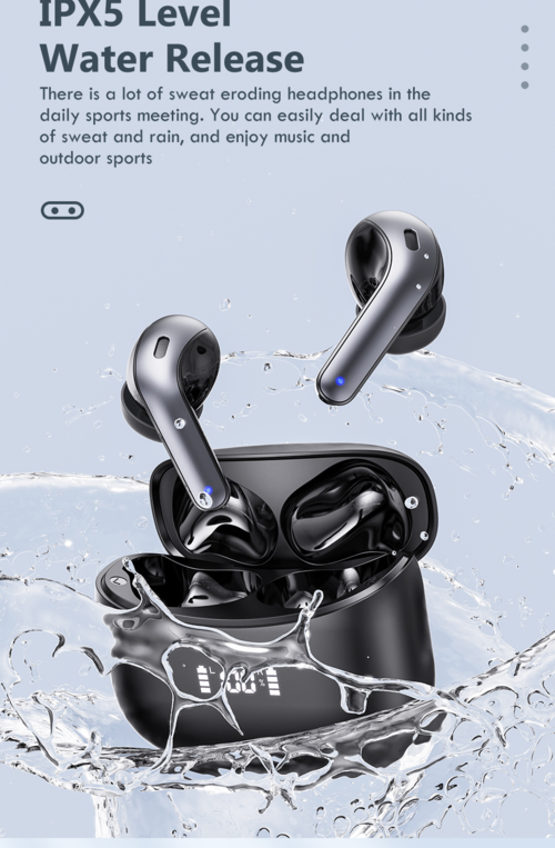 Waterproof Bluetooth Earbuds with Charging Case
