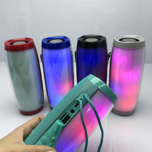 Portable Bluetooth Speaker with Beat-Synced RGB LEDs - Waterproof, Deep Bass & TWS Stereo Sound